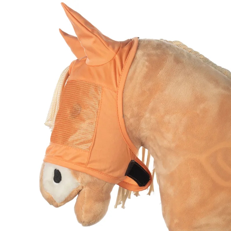 HKM Hobby Horse Fly Mask - Orange-2