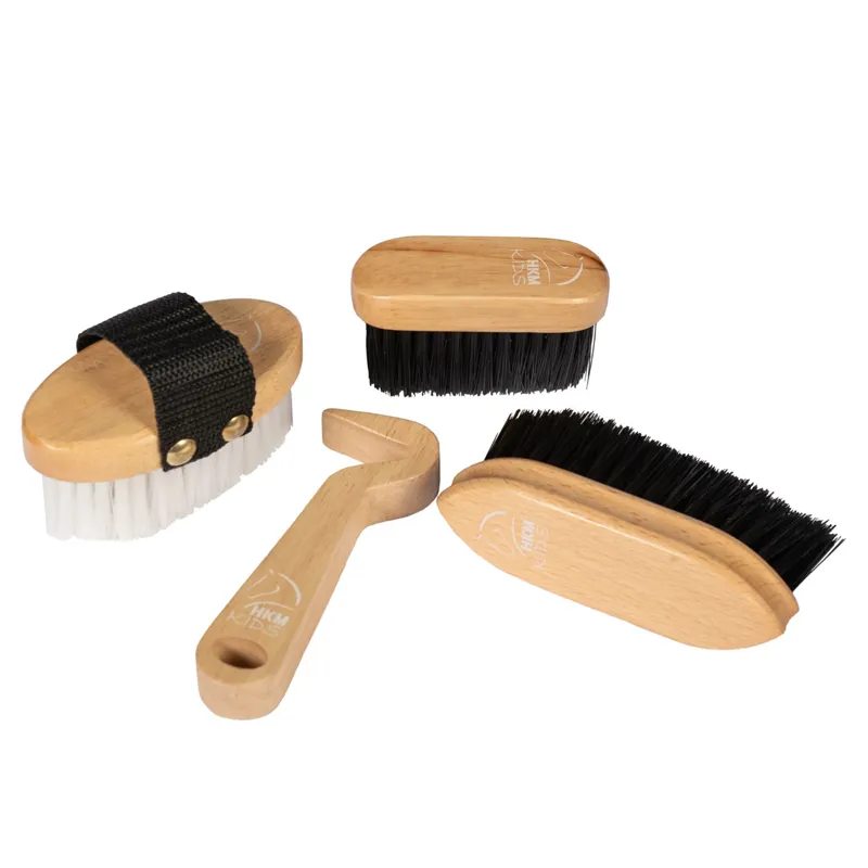 HKM Hobby Horse Wooden Grooming Set