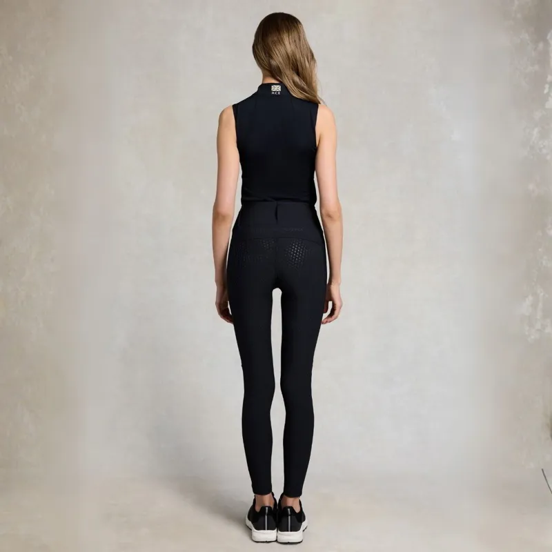 Holland Cooper Chatsworth Pull On Womens Riding Tights - Black-2