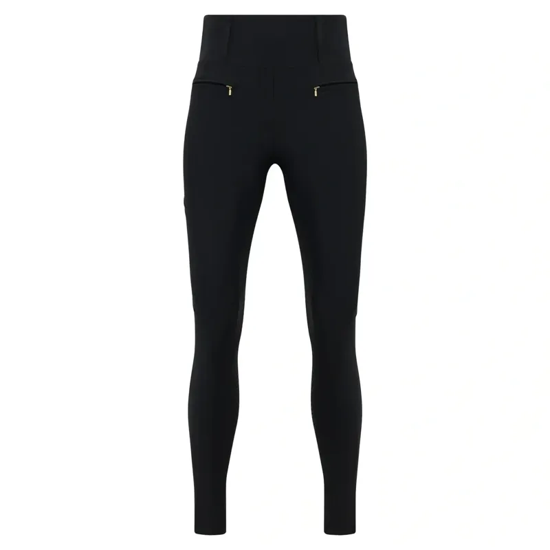 Holland Cooper Chatsworth Pull On Womens Riding Tights - Black-4