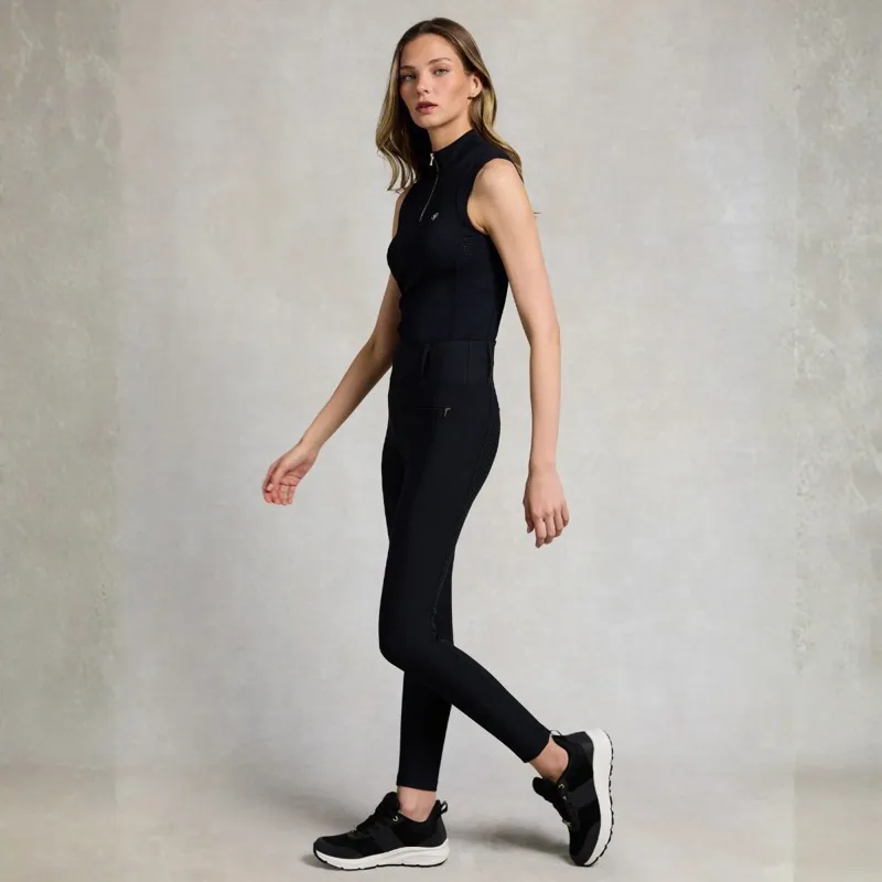 Holland Cooper Chatsworth Pull On Womens Riding Tights - Black-6