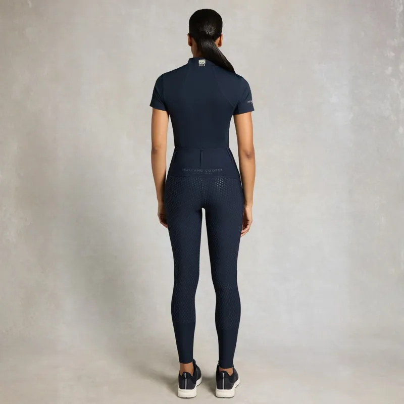 Holland Cooper Chatsworth Pull On Womens Riding Tights - Ink Blue-3