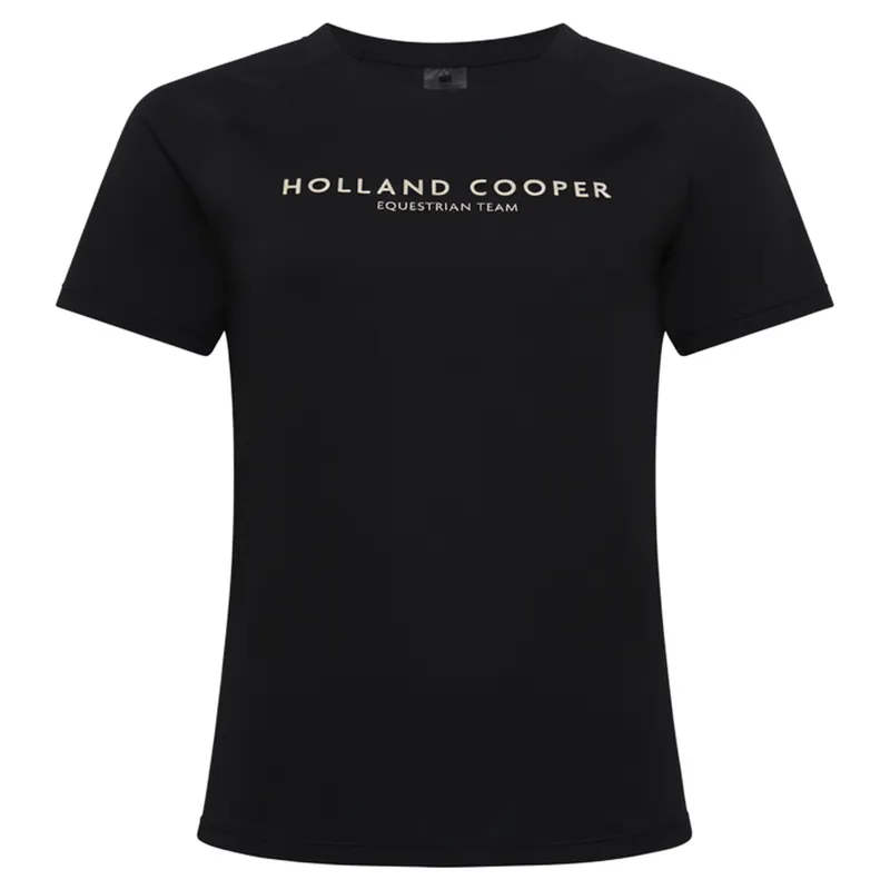 Holland Cooper Chiltern Womens Crew Neck T-Shirt - Black-2