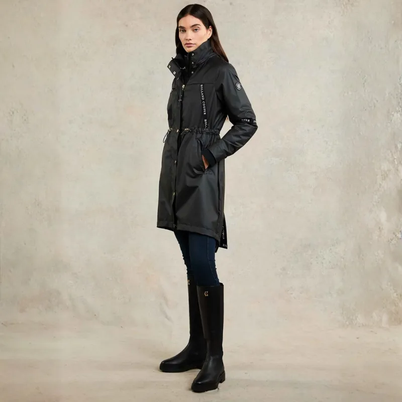 Holland Cooper Ladies Waterproof Rain Coat - Matte Black-2