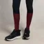 Holland Cooper Womens Tall Riding Socks - Oxblood/Navy