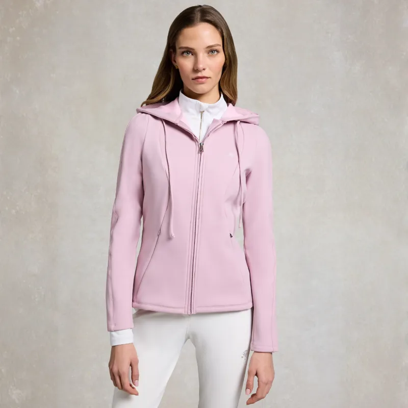 Holland Cooper Chiltern Womens Zip Hoodie - Dawn Pink