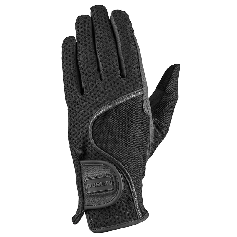 Dublin Airflow Honeycomb Riding Gloves - Black