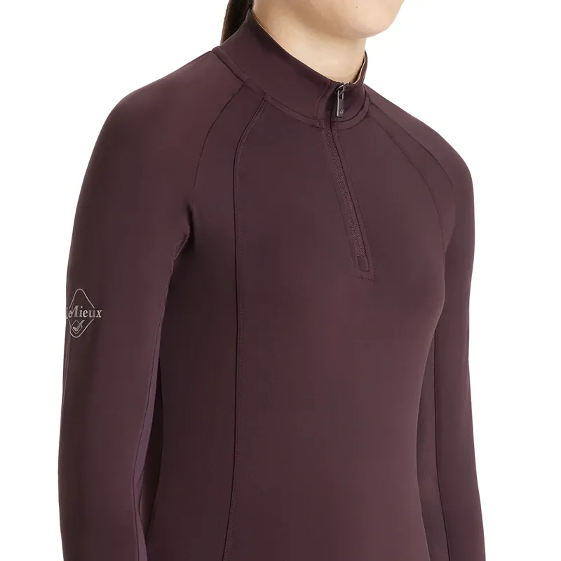 LeMieux Young Rider Hope Lightweight Base Layer - Damson-3