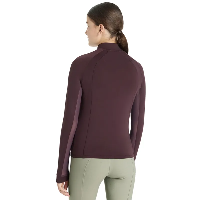 LeMieux Young Rider Hope Lightweight Base Layer - Damson-2