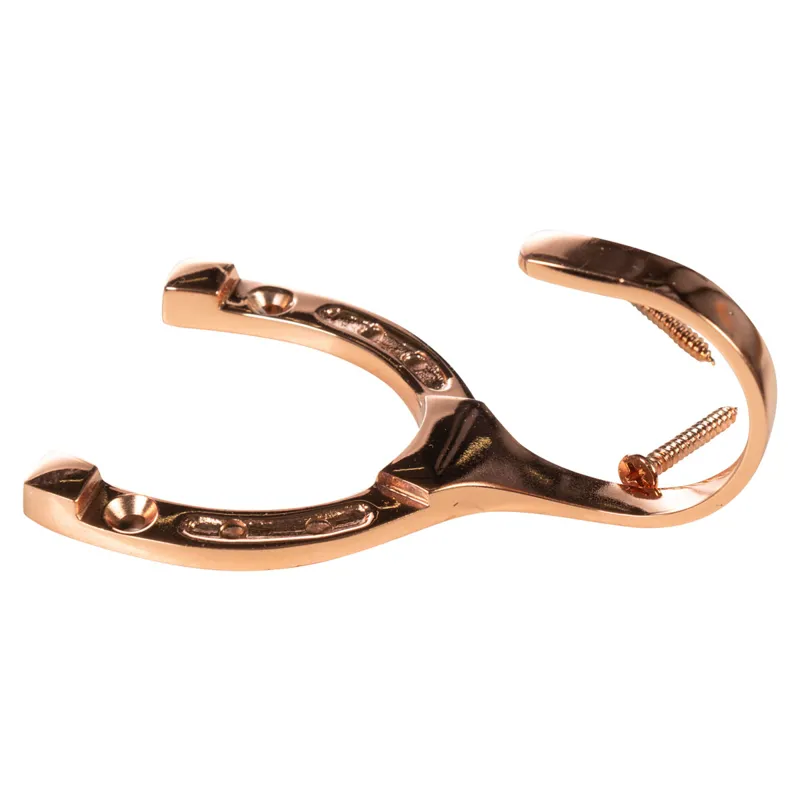 HKM Horseshoe Coat Hook - Copper Plated-1