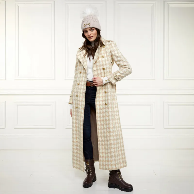 Holland Cooper Horse Bit Bobble Hat - Taupe-4