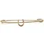 Equetech Traditional Horseshoe Stock Pin - Gold