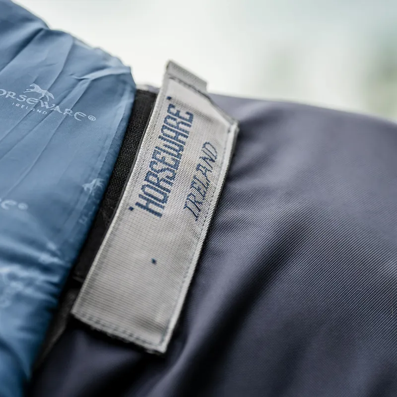 Rambo Optimo 0g Turnout Rug with 200g Liner - Navy/Thunderstorm Grey-5