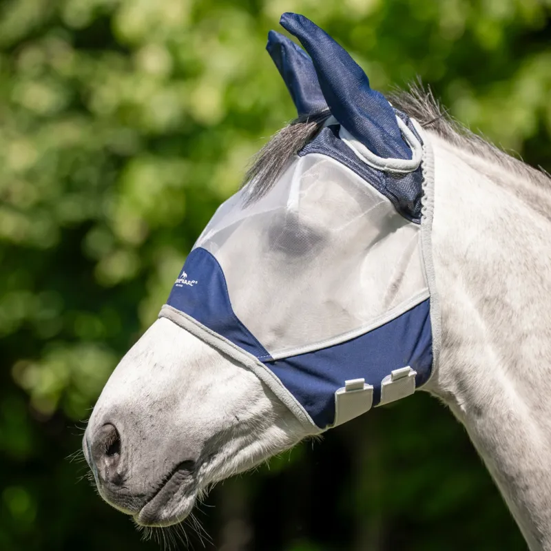 Horseware Shield Fly Mask - Navy/Silver