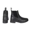 HyLAND Fleece Lined Wax Leather Adults Jodhpur Boots - Black