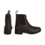 Hy Equestrian Fleece Lined Wax Leather Zip Jodhpur Boots - Brown 