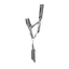 Hy Sport Active Headcollar and Lead Rope - Pencil Point Grey