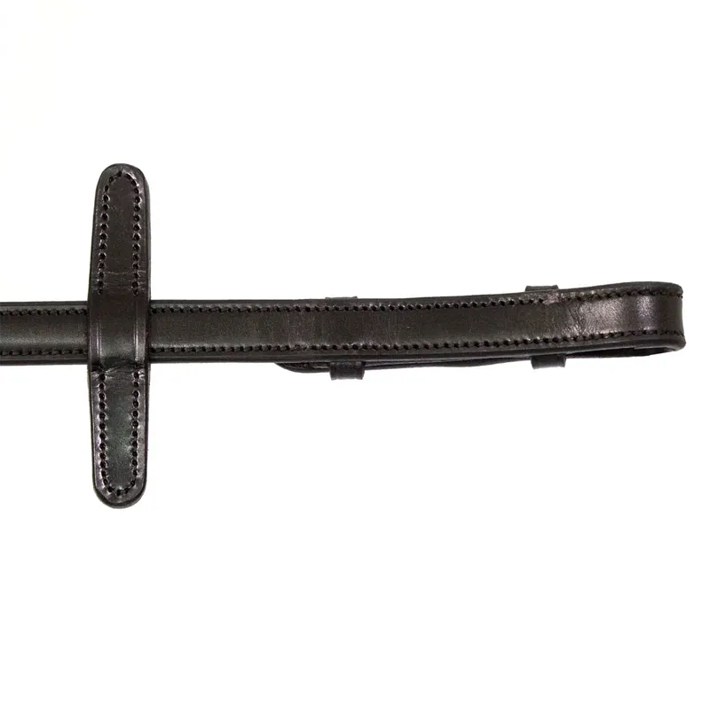 Henry James Small Pimple Hybrid Reins with Stoppers - Black-1