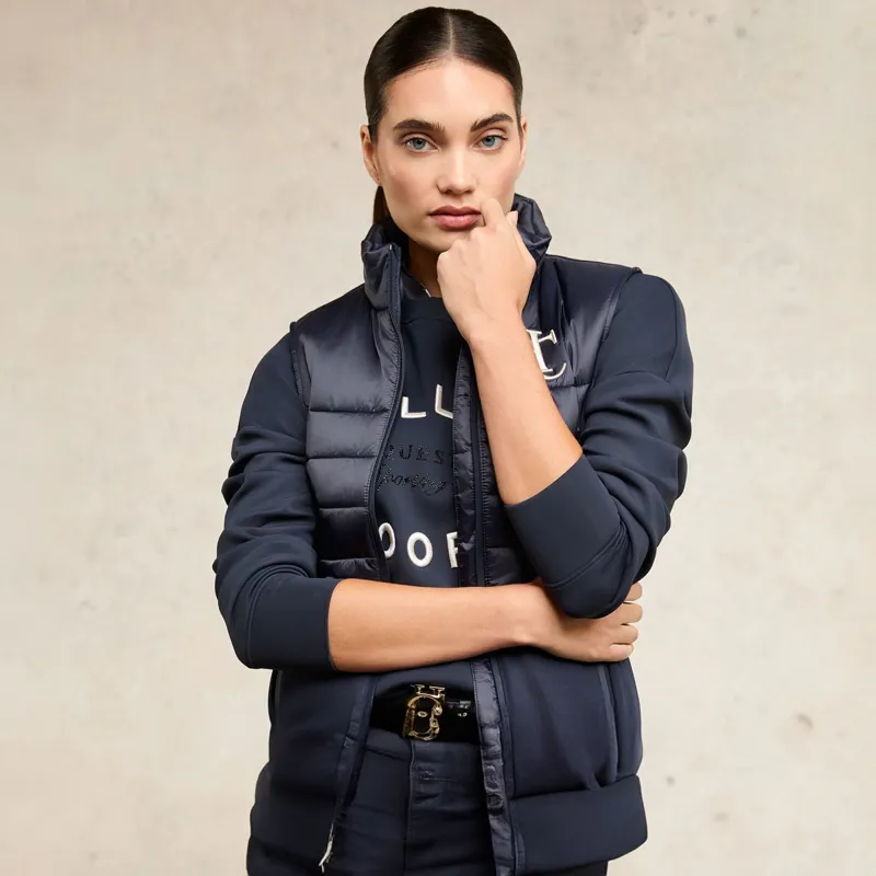 Holland Cooper Hybrid Ladies Gilet - Ink Navy-1