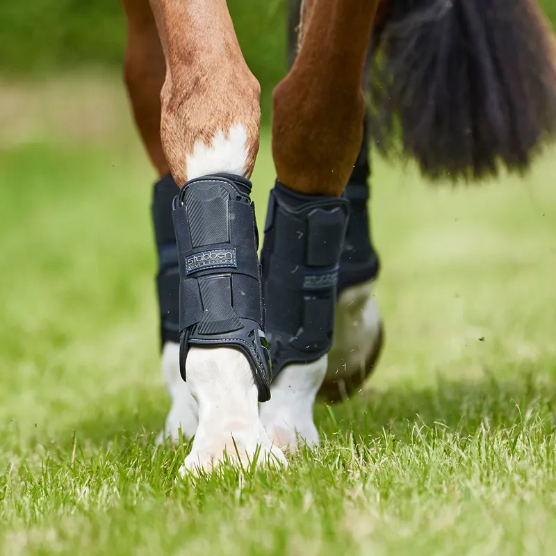 Stubben Hybrid XC Cross-Country Front Boots - Black-1