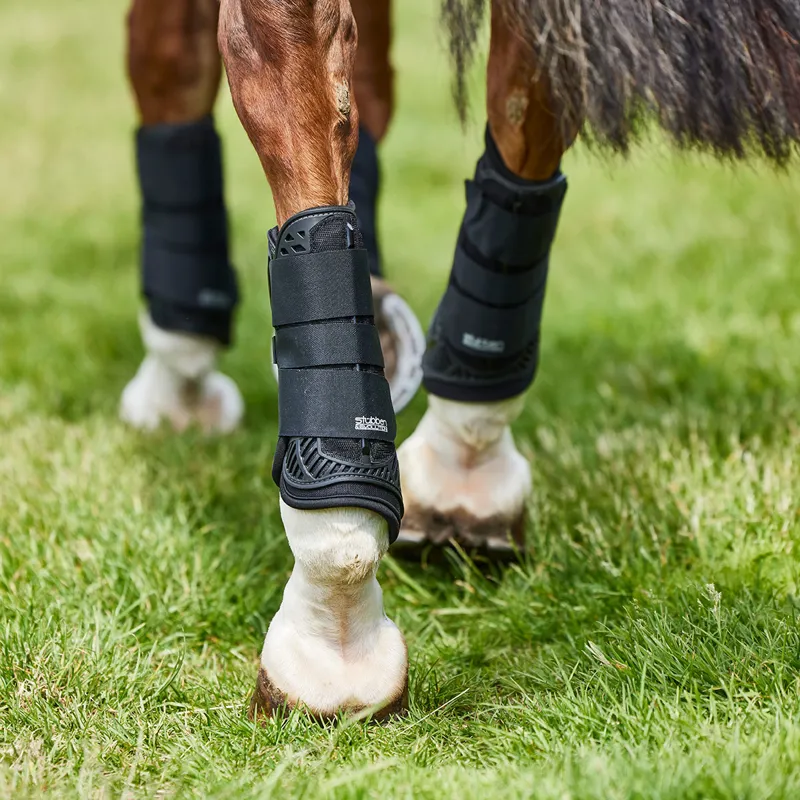 Stubben Hybrid XC Cross-Country Hind Boots - Black-1