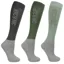HyCONIC 3 Pack Tall Adults Riding Socks - Green