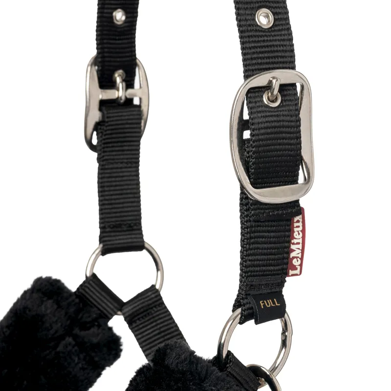 LeMieux Comfort Fleece Headcollar - Black-3