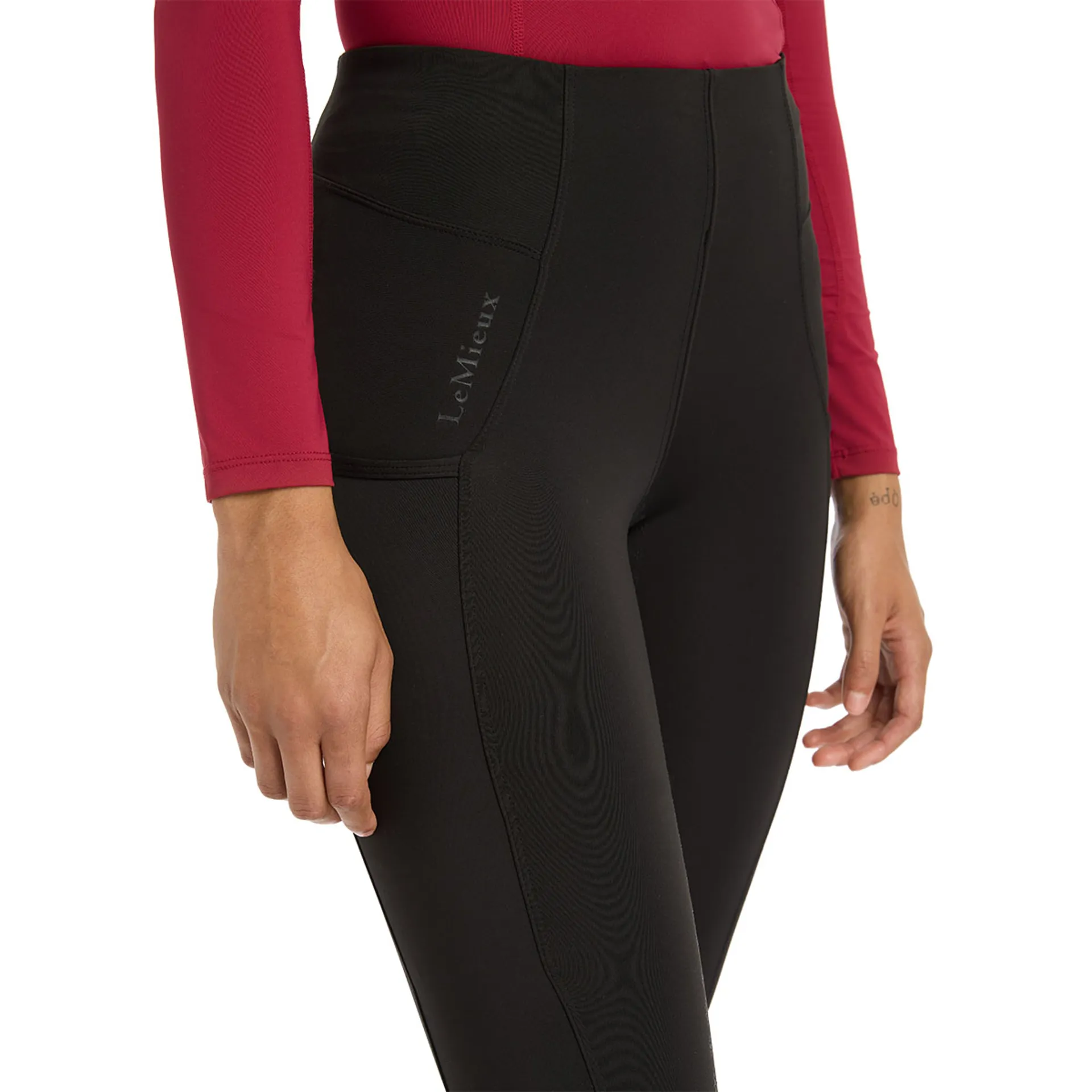 LeMieux Naomi Full Grip Pull On Riding Tights Black
