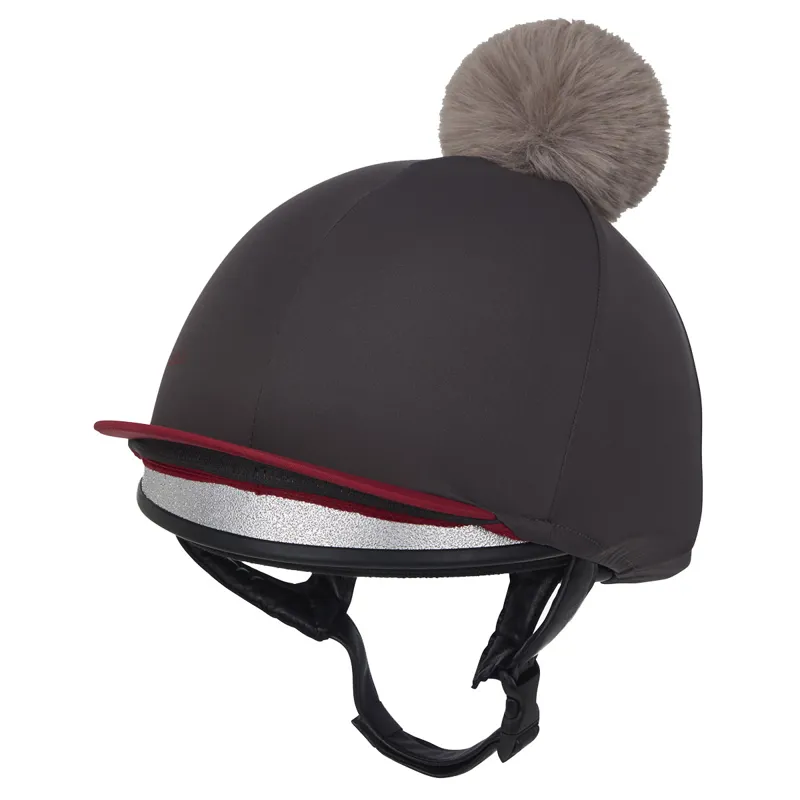 LeMieux Pom Hat Silk - Cinder-1