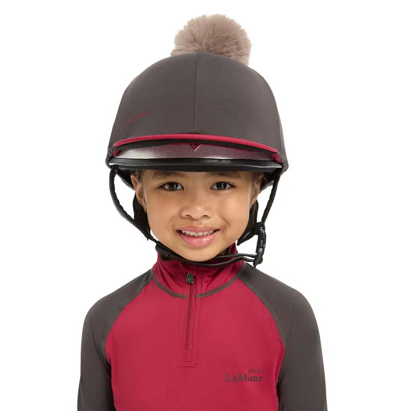 LeMieux Pom Hat Silk - Cinder-2