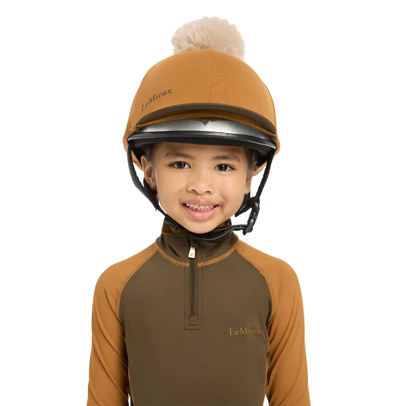 LeMieux Pom Hat Silk - Ginger-2