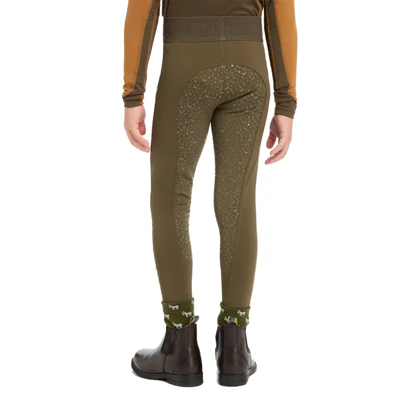 LeMieux Mini Pull On Full Grip Junior Riding Tights - Alpine-3