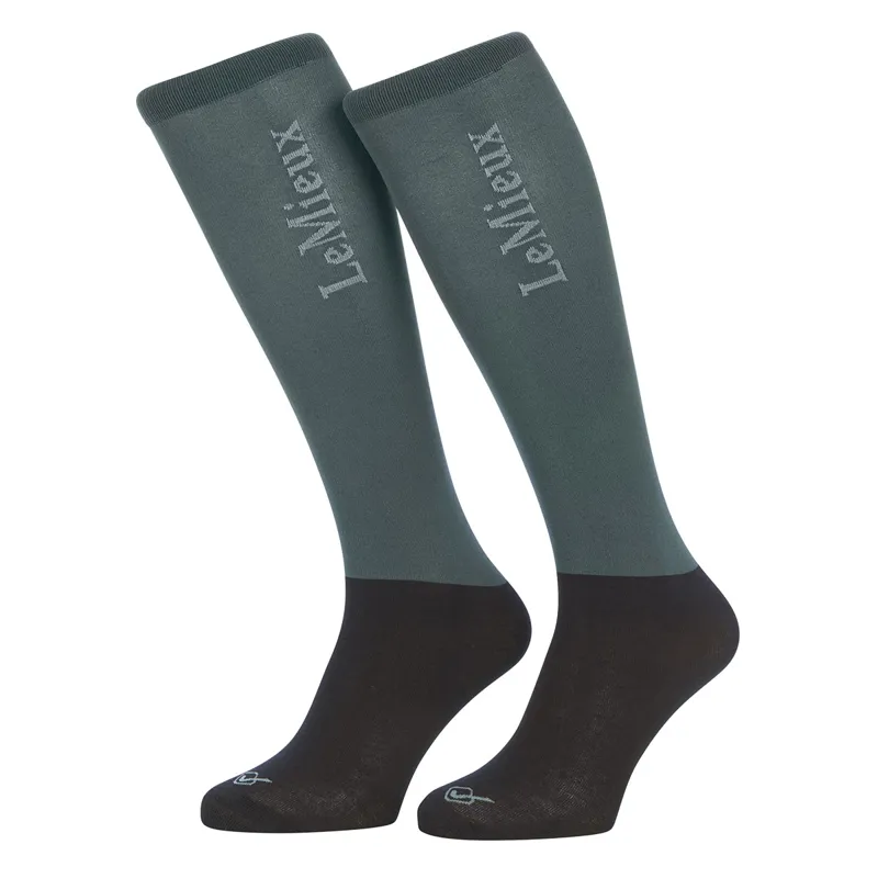 LeMieux Competition Riding Socks 2 Pack - Petrol