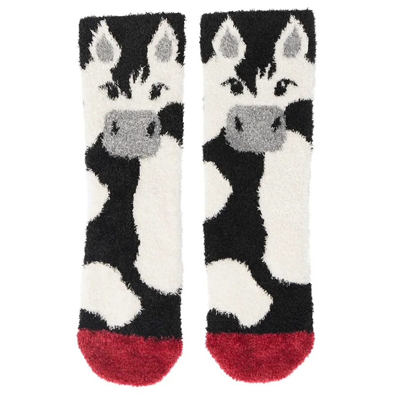 LeMieux Mini Fluffy Character Junior Socks - Razzle-1