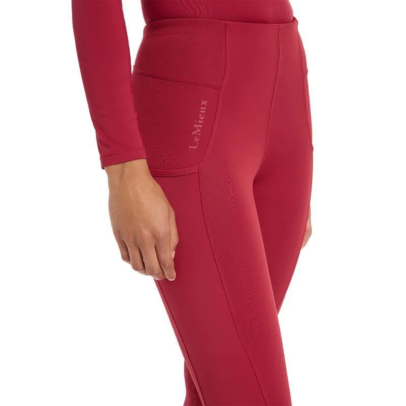 LeMieux Naomi Full Grip Pull On Riding Tights - Ember-4