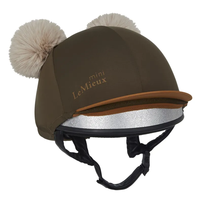 LeMieux Mini Junior Double Pom Hat Silk - Alpine
