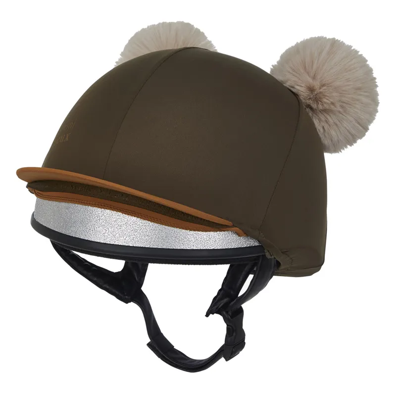 LeMieux Mini Junior Double Pom Hat Silk - Alpine-1
