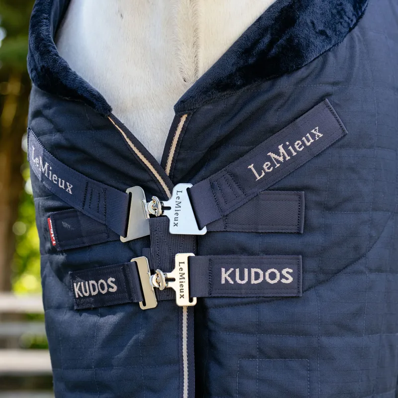 LeMieux Kudos Luxe Lined 100g Stable Rug - Navy-2