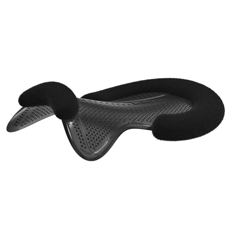LeMieux Gel-Tek Shaped Vegan-Wool Half Pad - Black