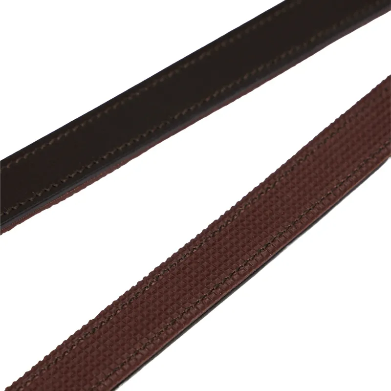 LeMieux Hobby Horse Rubber Grip Reins - Brown-1