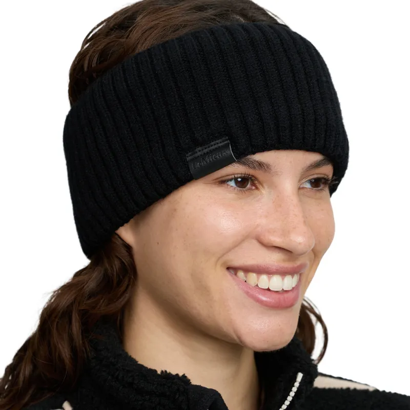 LeMieux Clara Womens Rib Headband - Black-2