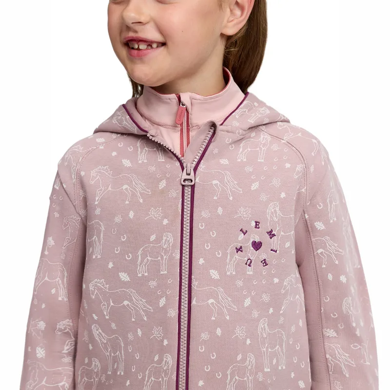 LeMieux Mini Charlie Zip Through Junior Hoodie - Wild Rose-4