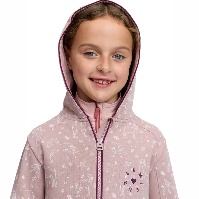 LeMieux Mini Charlie Zip Through Junior Hoodie - Wild Rose-5