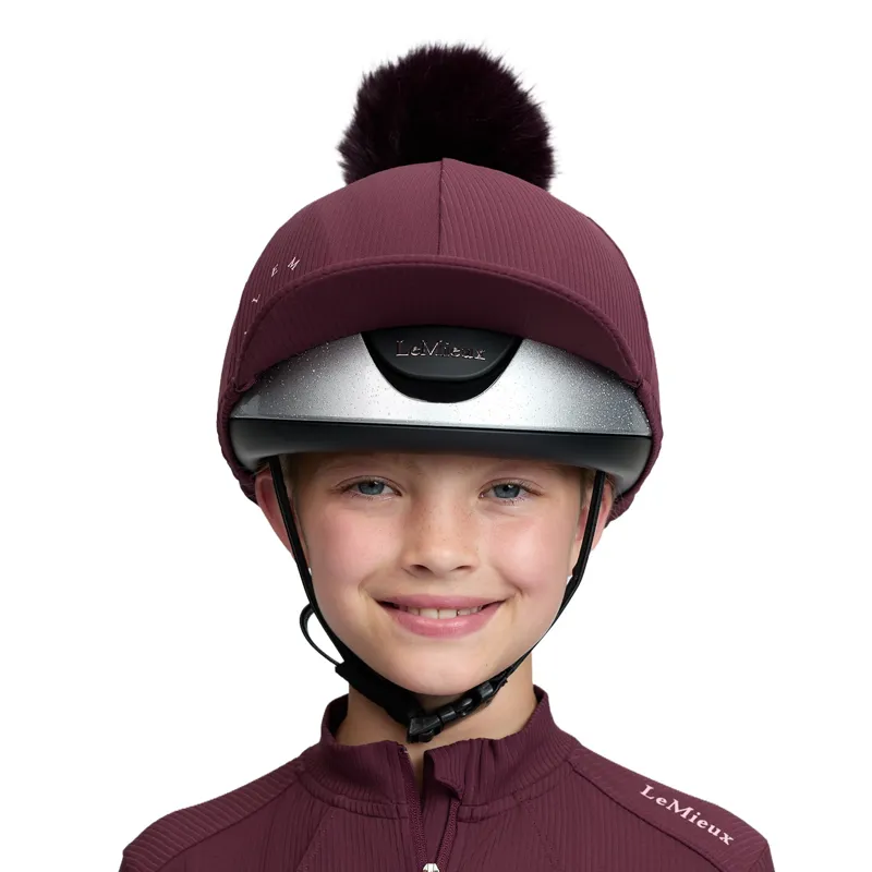 LeMieux Ribbed Hat Silk - Bramble