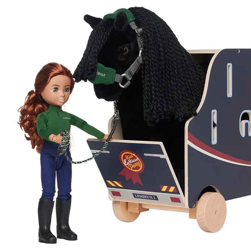 LeMieux Mini Toy Pony Wooden Lorry - Navy-7
