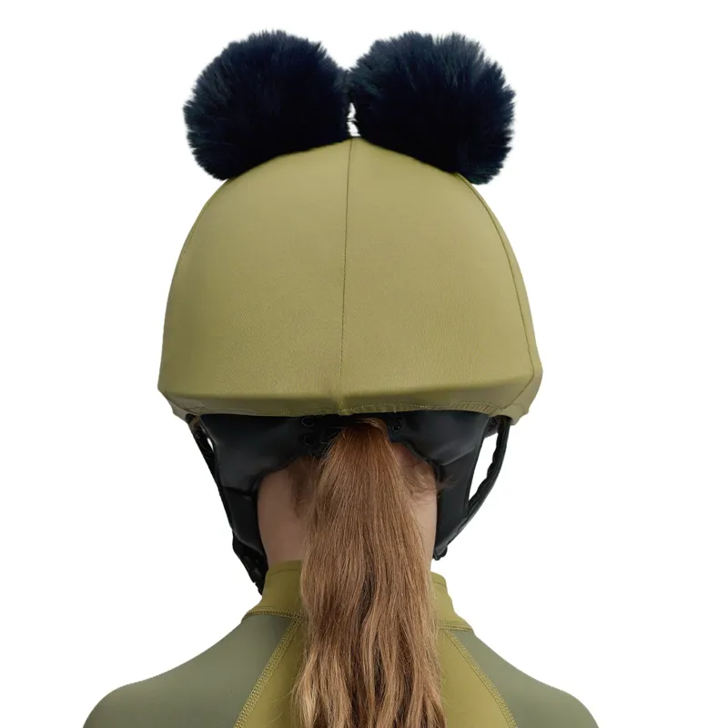 LeMieux Mini Double Pom Hat Silk - Gooseberry-2