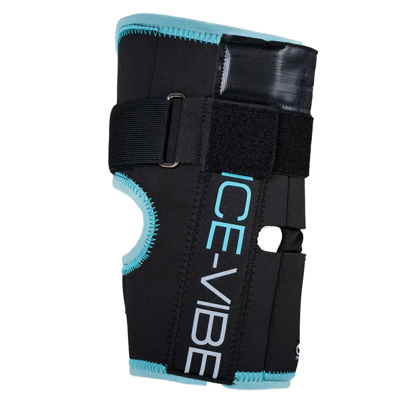Horseware Ice-Vibe Knee Wraps - Black/Aqua-2