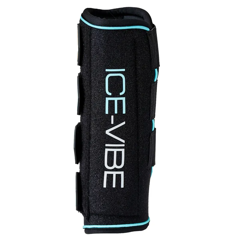Horseware Ice-Vibe Leg Wraps - Black/Aqua-6