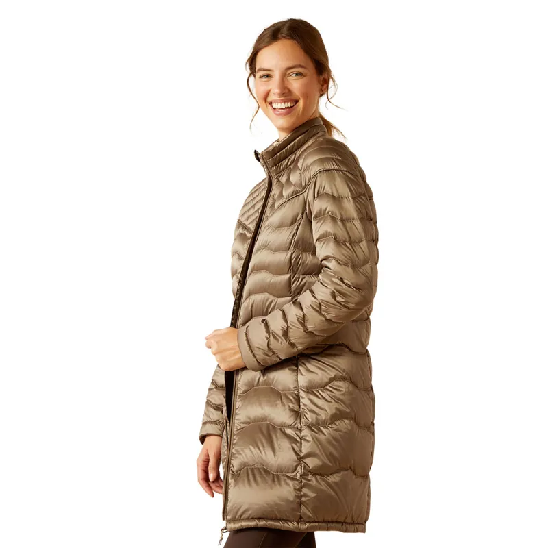 Ariat Ideal Down Ladies Long Jacket - Brindle-1