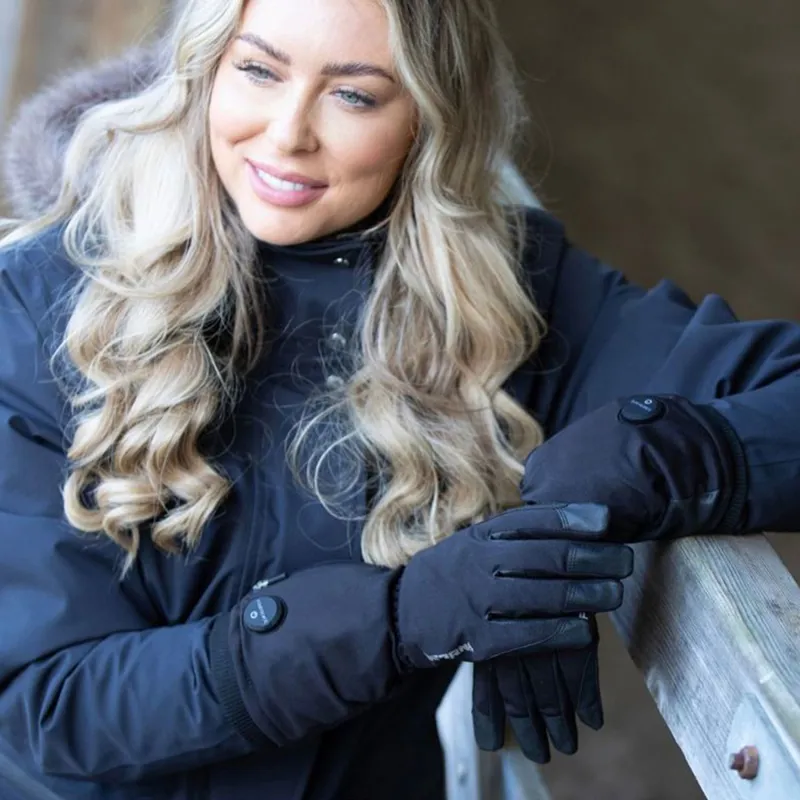 Equetech Inferno Waterproof Heated Riding Gloves - Black-3